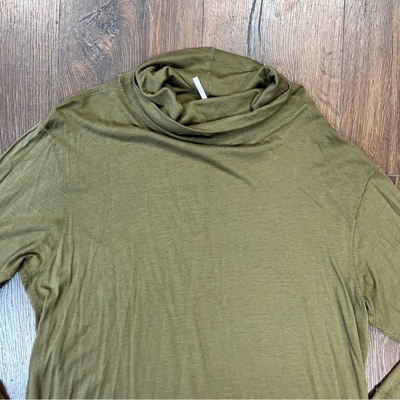 Free People High Neck Ruffle Mia Tunic Top Mini Dress SZ SM - Picture 2 of 7